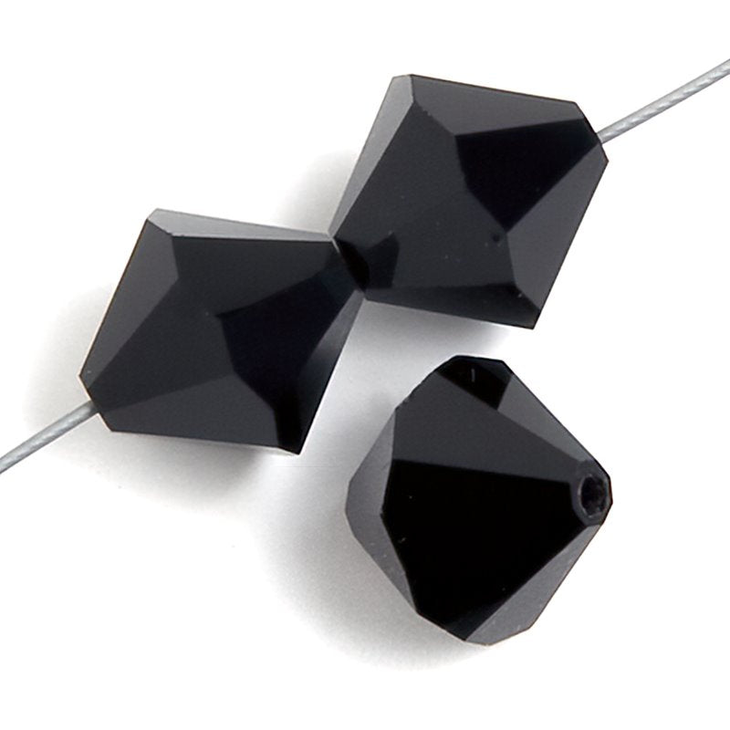 Preciosa 4mm Bicone - Jet (40)