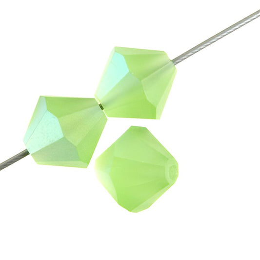 Preciosa 4mm Bicone - Peridot AB Matte (40)
