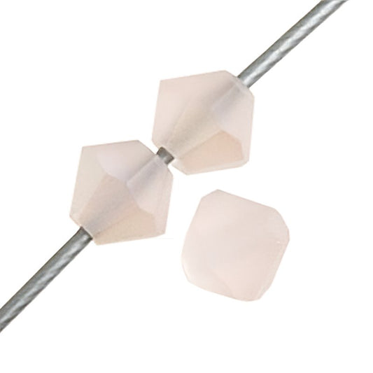 Preciosa 4mm Bicone - Light Rose AB Matte (40)