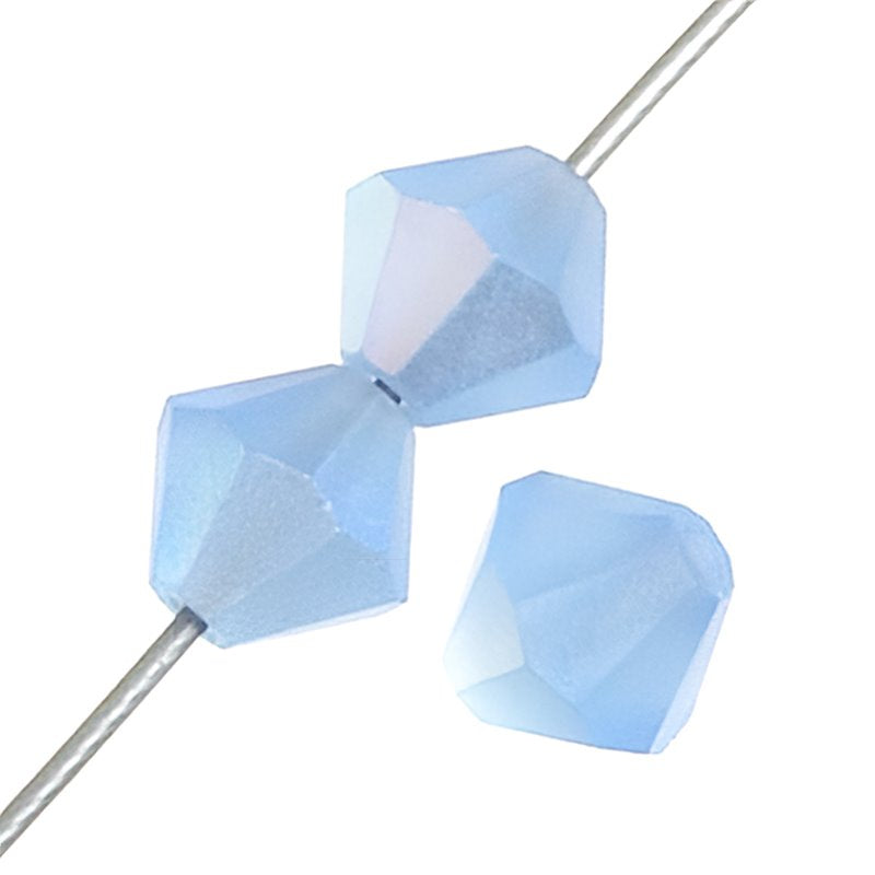 Preciosa 4mm Bicone - Sapphire AB Matte (40)