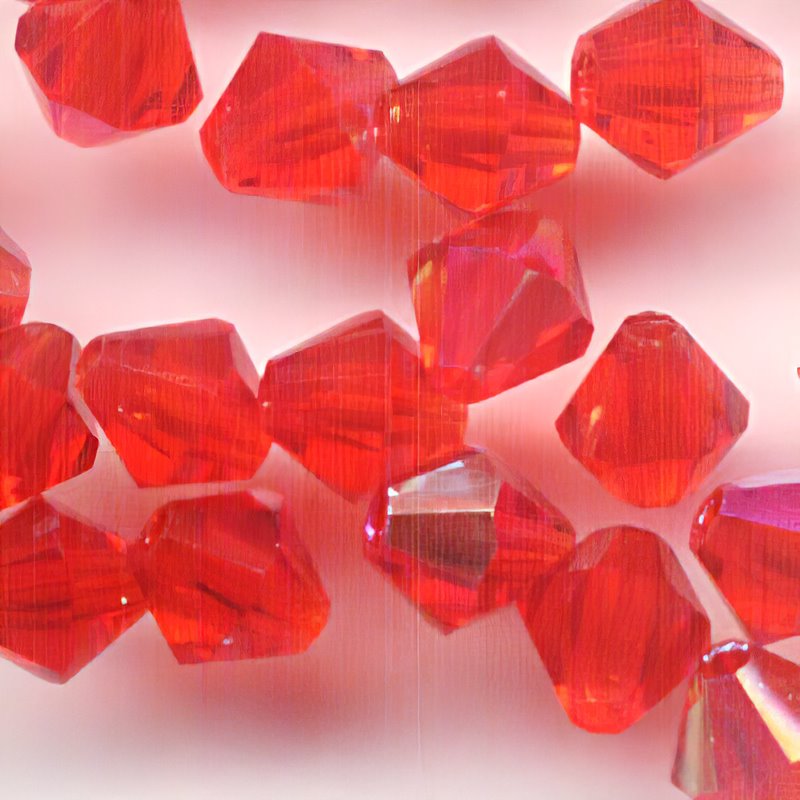 Preciosa 4mm Bicone - Siam AB (40)