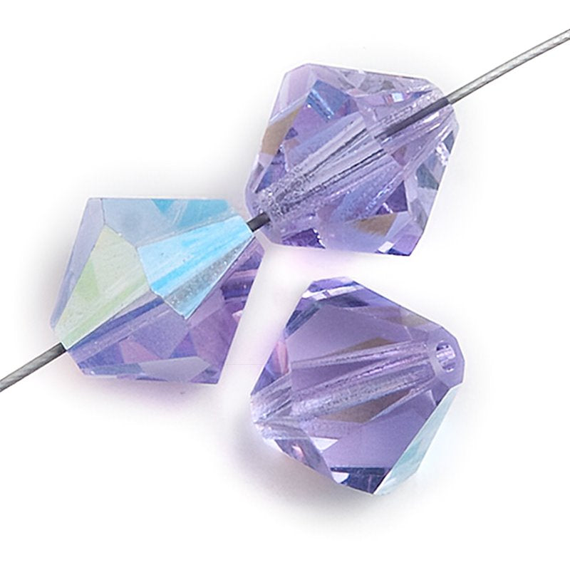 Preciosa 4mm Bicone - Violet AB (40)