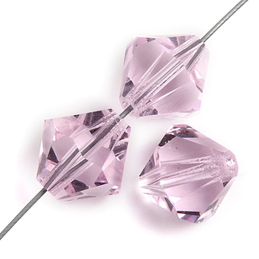 Preciosa 4mm Bicone - Pink Sapphire (40)