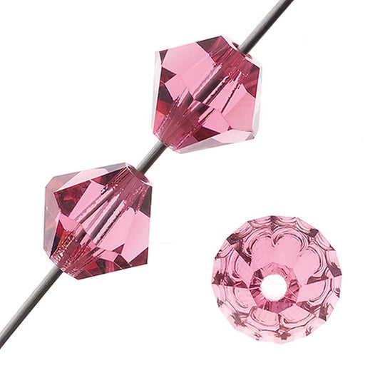 Preciosa 4mm Bicone - Indian Pink (40)