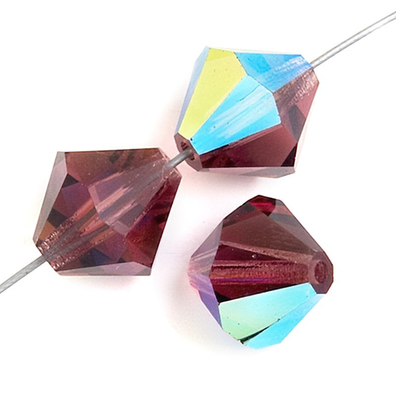 Preciosa 5mm Bicone - Amethyst AB (32)