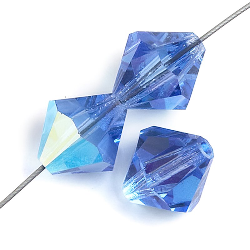 Preciosa 5mm Bicone - Sapphire AB (32)