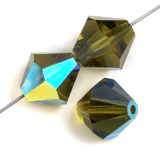 Preciosa 6mm Bicone - Olivine AB (36)