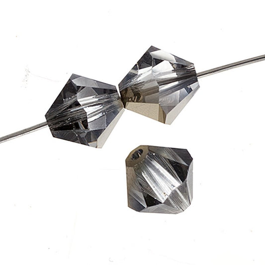 Preciosa 6mm Bicone - Crystal Starlight Gold (36)