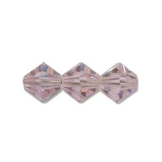 Preciosa 6mm Bicone - Pink Sapphire AB (21)