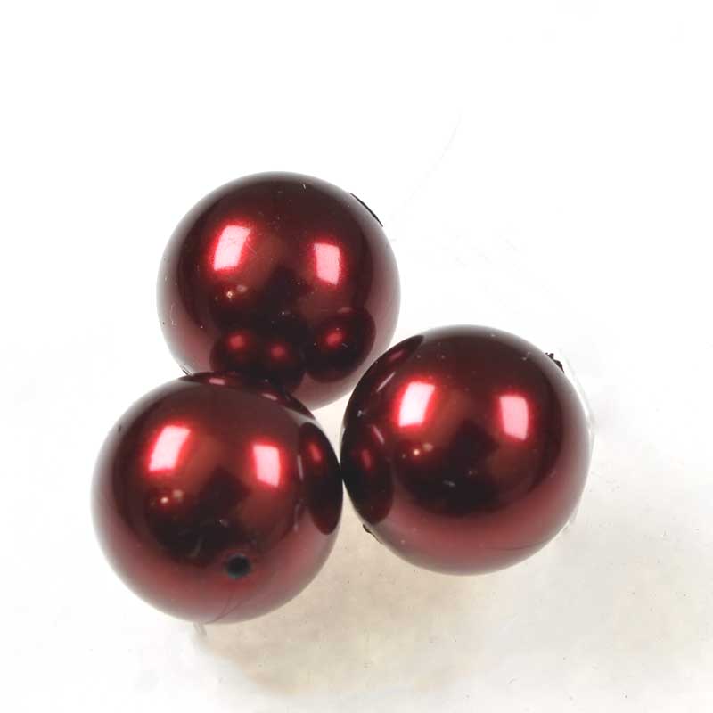 Preciosa (tm) Pearl - 4mm - Round - Bordeaux