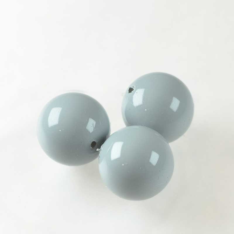 Preciosa (tm) Pearl - 4mm - Round - Ceramic Grey