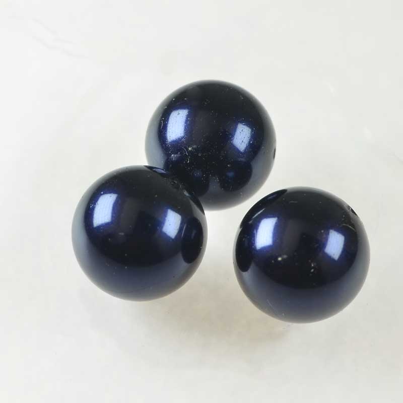 Preciosa (tm) Pearl - 6mm - Round - Dark Blue