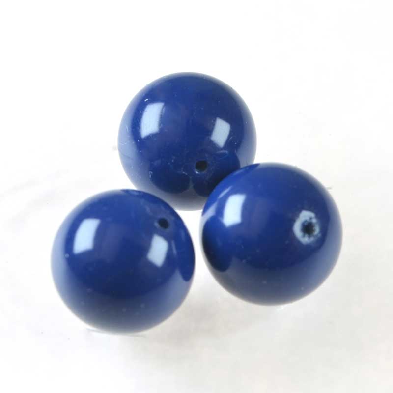 Preciosa (tm) Pearl - 6mm - Round - Navy Blue