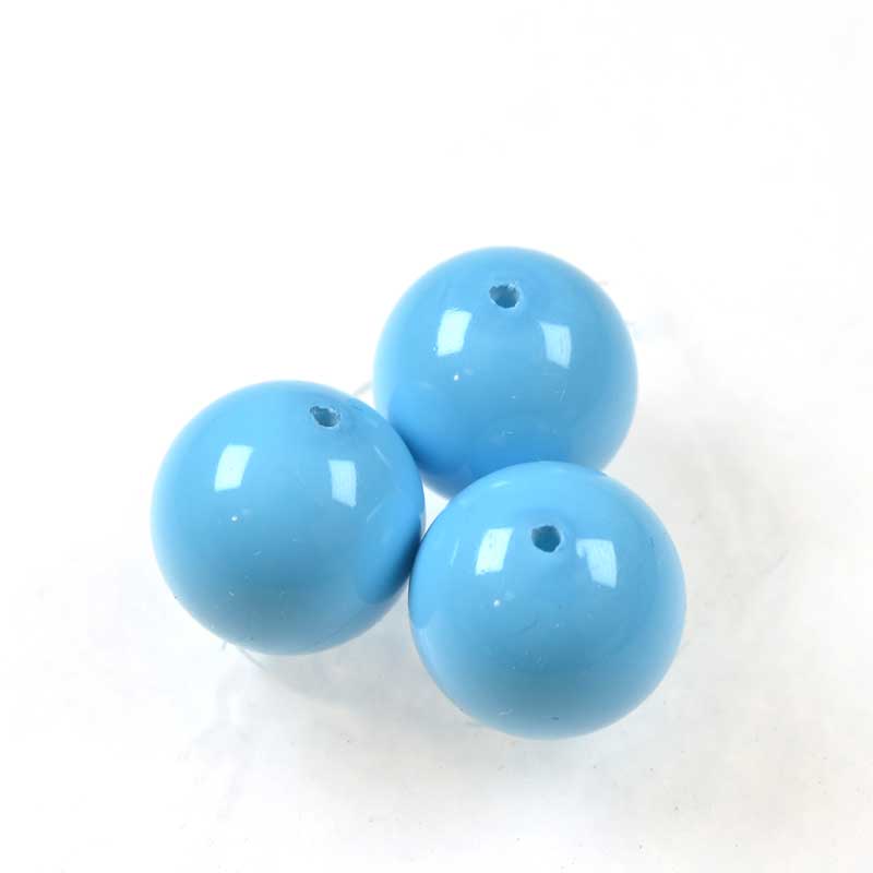 Preciosa (tm) Pearl - 8mm - Round - Aqua Blue