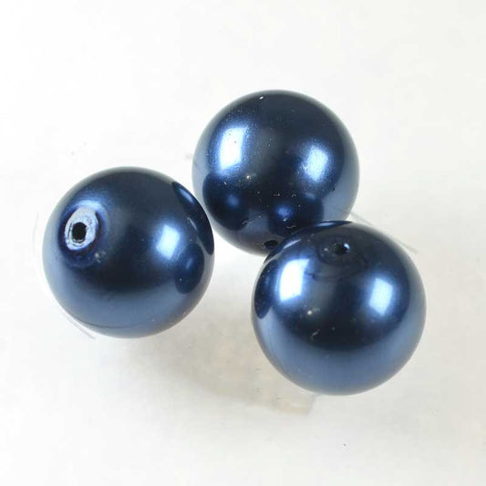Preciosa (tm) Pearl - 10mm - Round - Blue