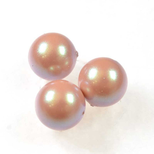 Preciosa (tm) Pearl - 10mm - Round - Pearlescent Pink