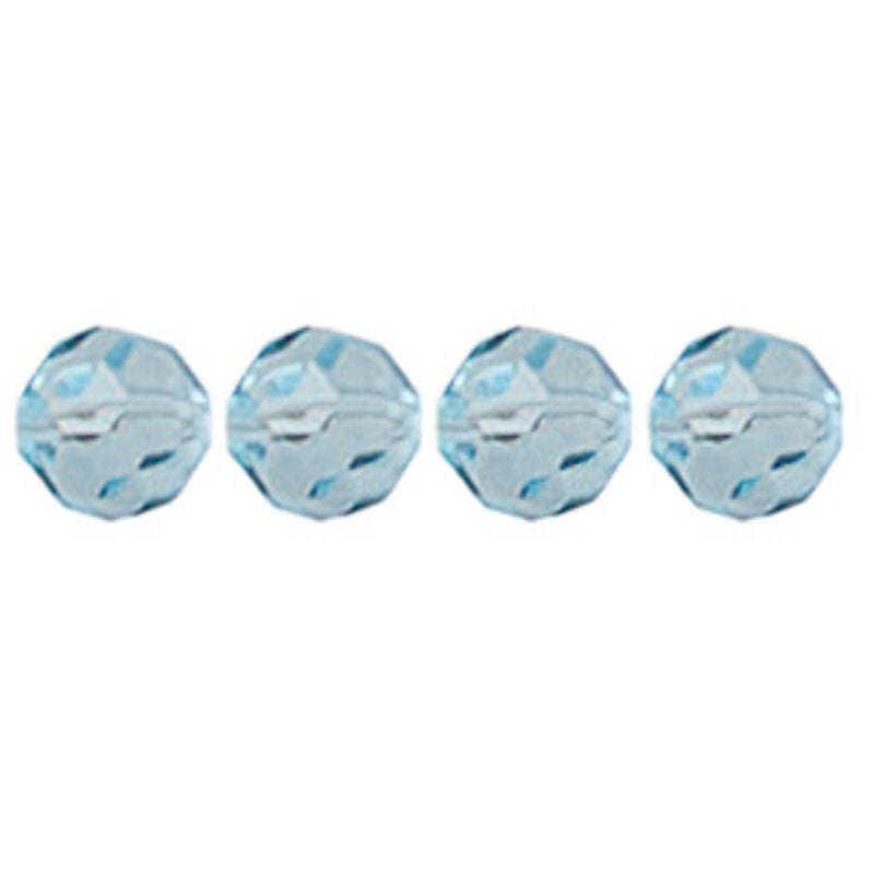 Preciosa Crystal - 4mm Faceted Round - Aqua Bohemica (40)