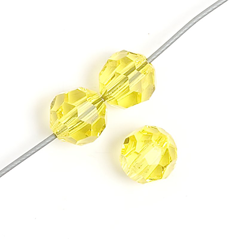 Preciosa Crystal - 4mm Faceted Round - Citrine (40)