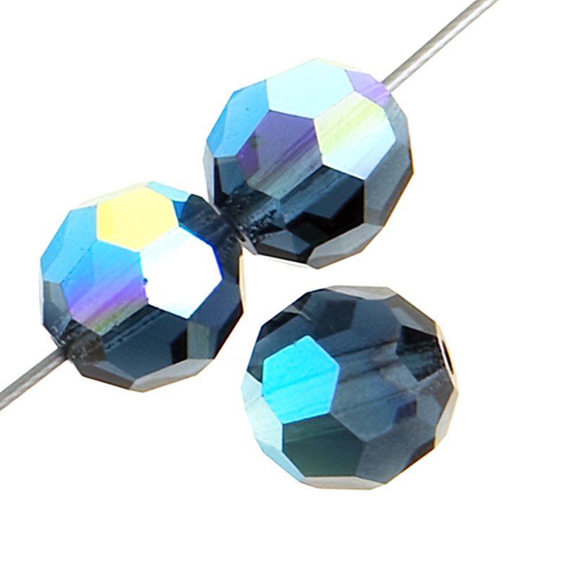 Preciosa Crystal - 4mm Faceted Round - Montana AB (40)