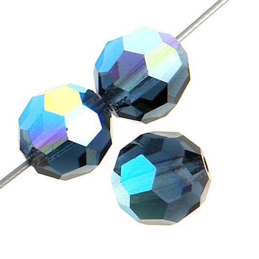 Preciosa Crystal - 4mm Faceted Round - Montana AB (40)