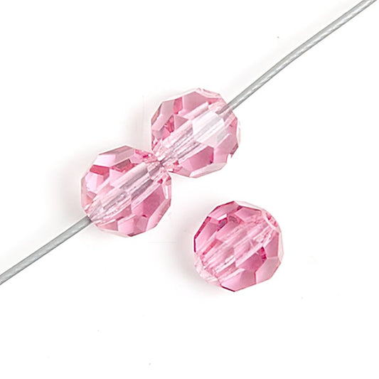 Preciosa Crystal - 4mm Faceted Round - Rose (40)