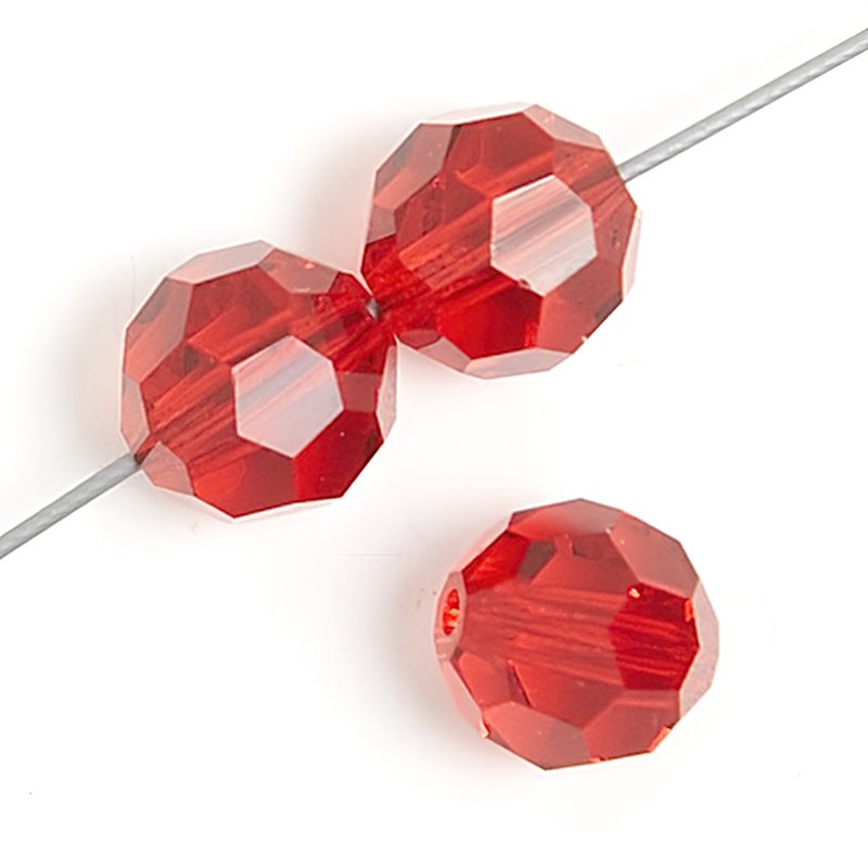 Preciosa Crystal - 4mm Faceted Round - Light Siam (40)