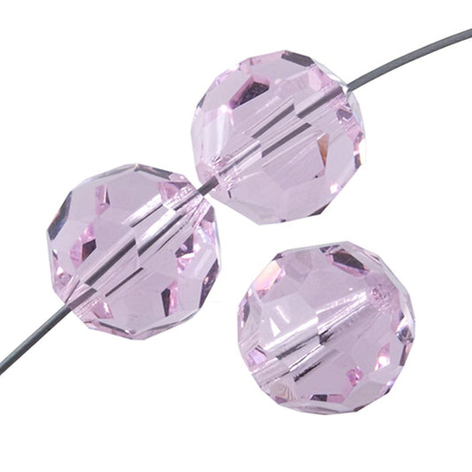Preciosa Crystal - 4mm Faceted Round - Pink Sapphire (40)