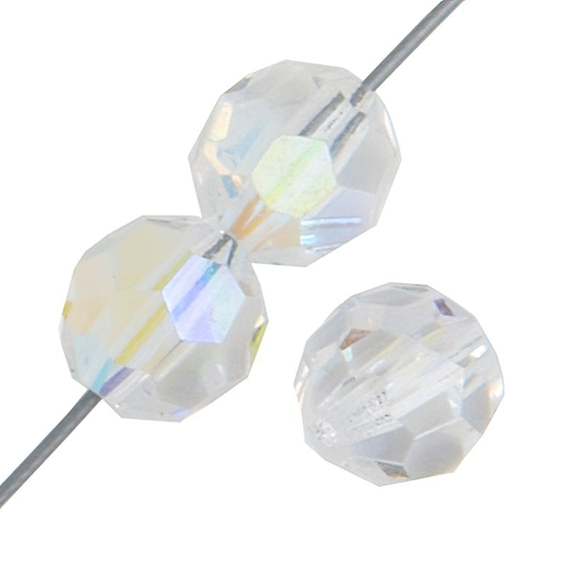 Preciosa Crystal - 5mm Faceted Round - Crystal AB (32)