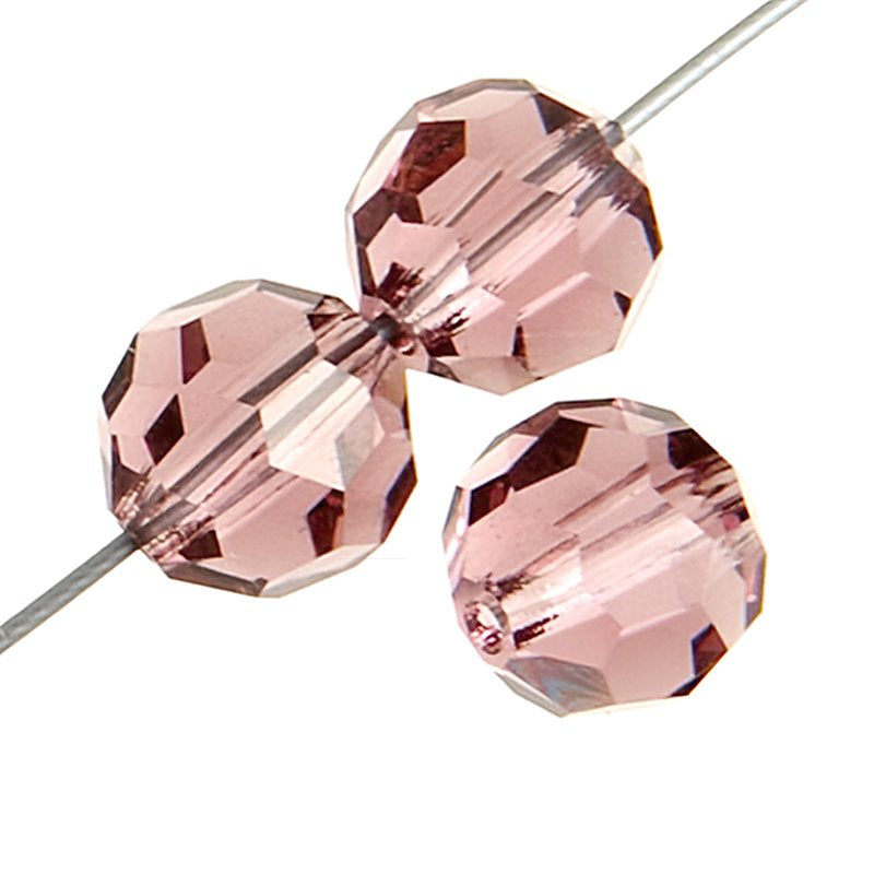 Preciosa Crystal - 5mm Faceted Round - Light Amethyst (32)