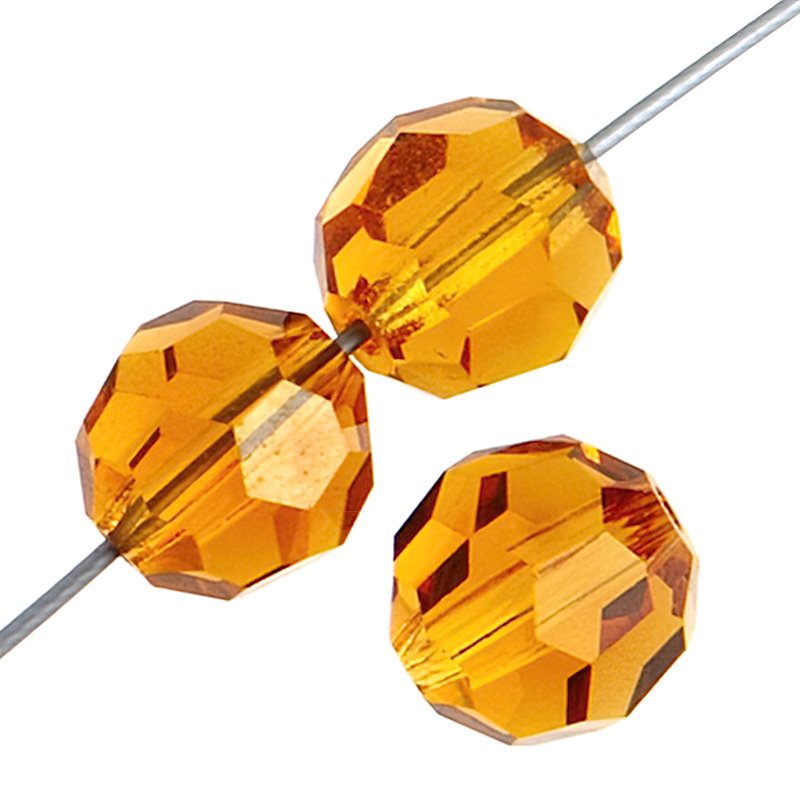 Preciosa Crystal - 5mm Faceted Round - Topaz (32)