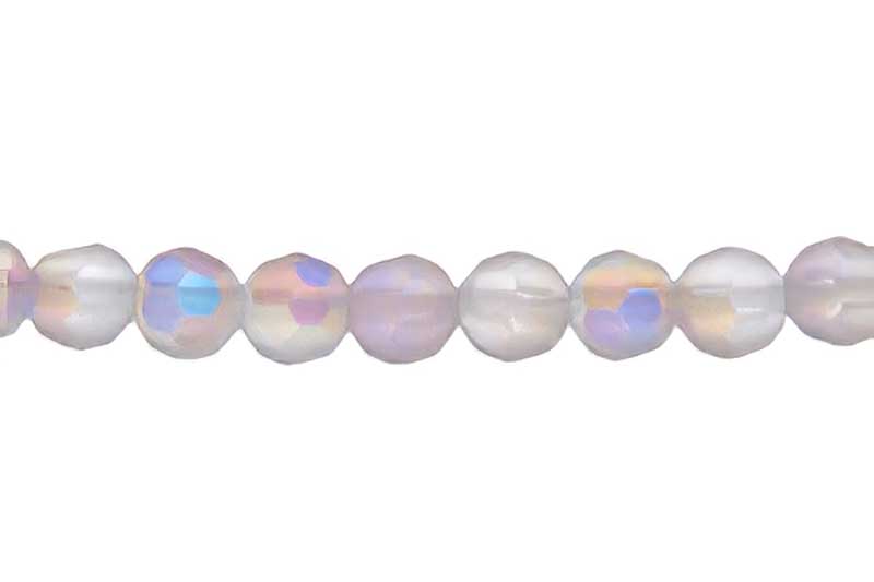 Preciosa Crystal - 4mm Faceted Round - Crystal AB Matt (31)