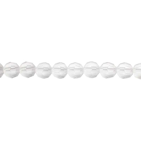 Preciosa Crystal - 4mm Faceted Round - Crystal Matt (31)