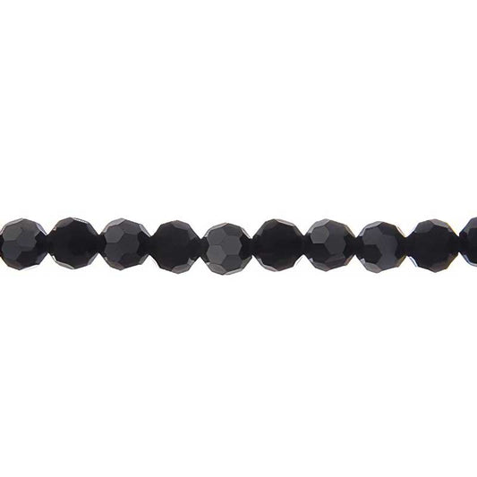 Preciosa Crystal - 4mm Faceted Round - Hematite Full-coat (31)