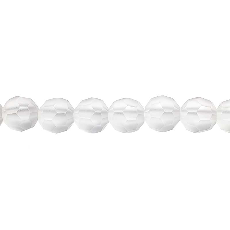 Preciosa Crystal - 6mm Faceted Round - Crystal Matt (21)