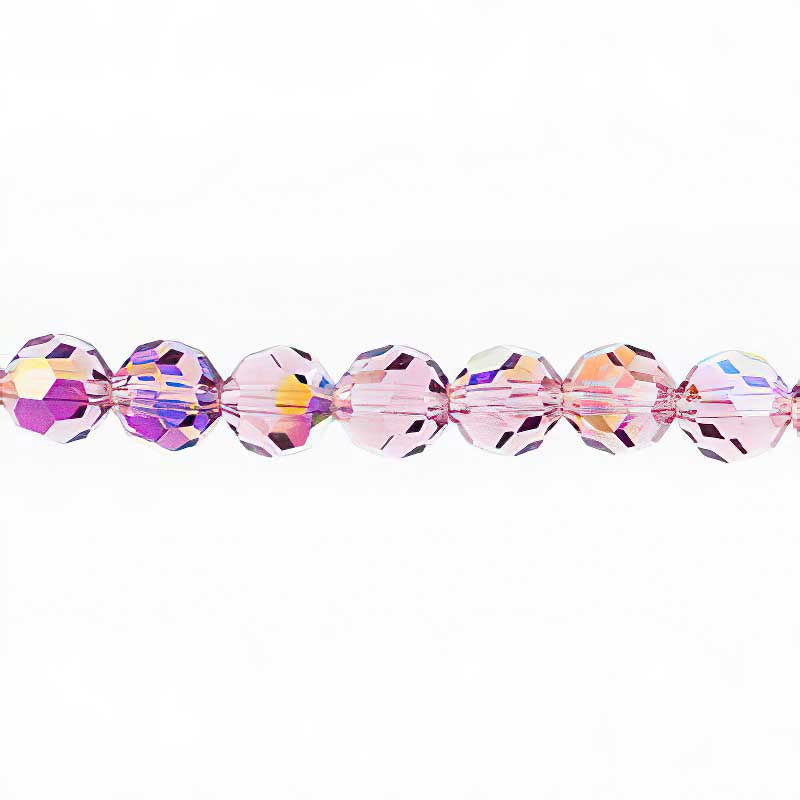 Preciosa Crystal - 6mm Faceted Round - Light Amethyst AB (21)