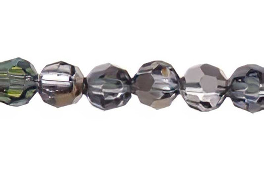 Preciosa Crystal - 6mm Faceted Round - Sahara Half-coat (21)