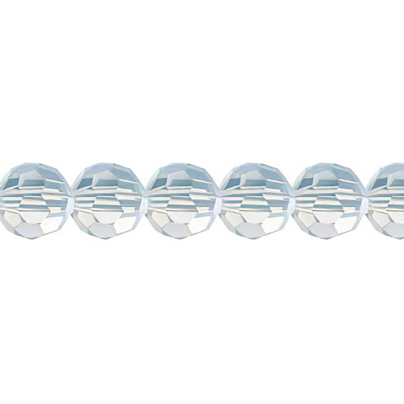 Preciosa Crystal - 6mm Faceted Round - White Opal (21)
