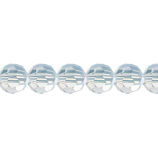 Preciosa Crystal - 6mm Faceted Round - White Opal (21)