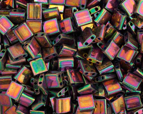 Miyuki -  Tila - Plum Gold Luster (50g)