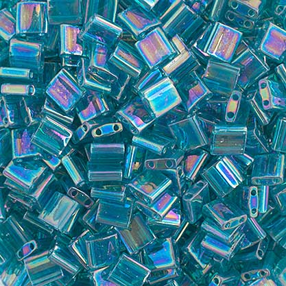 Miyuki -  Tila - Turquoise Green Transparent AB Luster (50g)