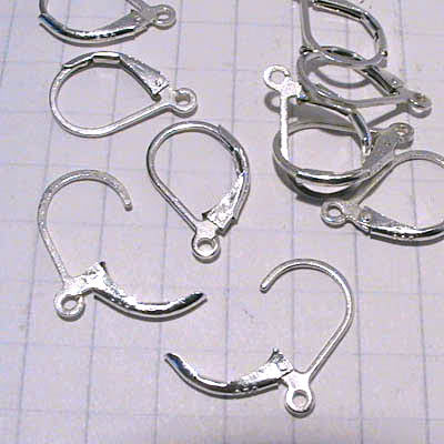 Earring -  Euro-style Leverback - Sterling (Pair)