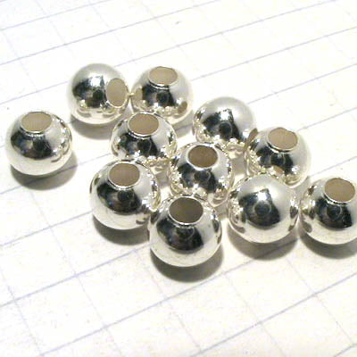 Sterling Beads - 8mm Seamless Round - Sterling