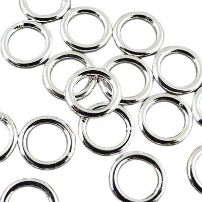 Jump Rings Closed / Soldered - 6mm - Sterling (6.5 grams)