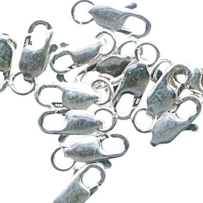 Lobster Clasp - 11mm - Straight Sides - Sterling