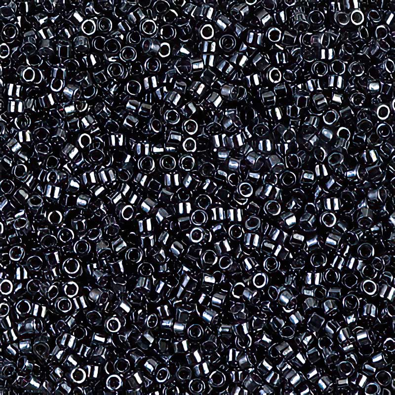 Delica 11/0 Beads - db0001 - Gunmetal 5.2g