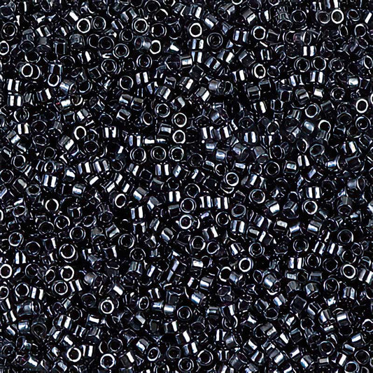 Delica Beads 11/0 - db0001b - Gunmetal 50g