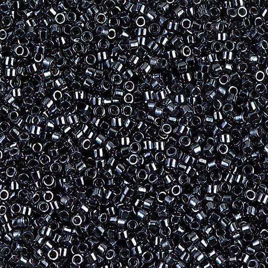 Delica Beads 11/0 - db0001b250 - Gunmetal 250g