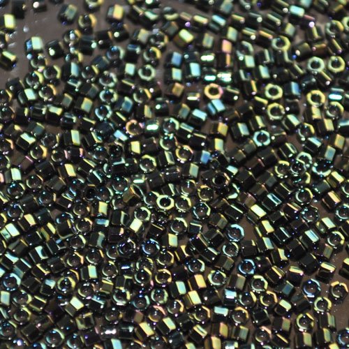 Delica 11/0 Hex-cut Beads - db0003c - Green Iris 7.1g