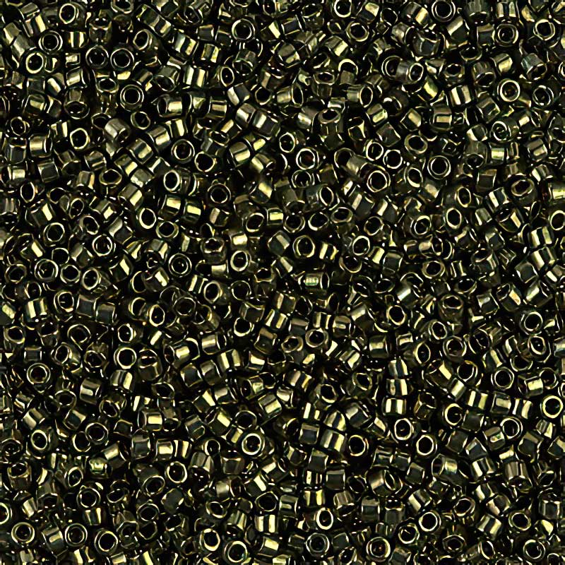 Delica 11/0 Beads - db0011 - Metallic Olive 5.2g