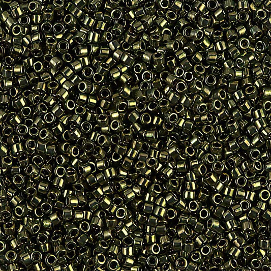 Delica Beads 11/0 - db0011b - Metallic Olive 50g